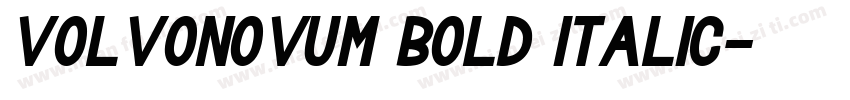 volvonovum BOLD ITALIC字体转换
